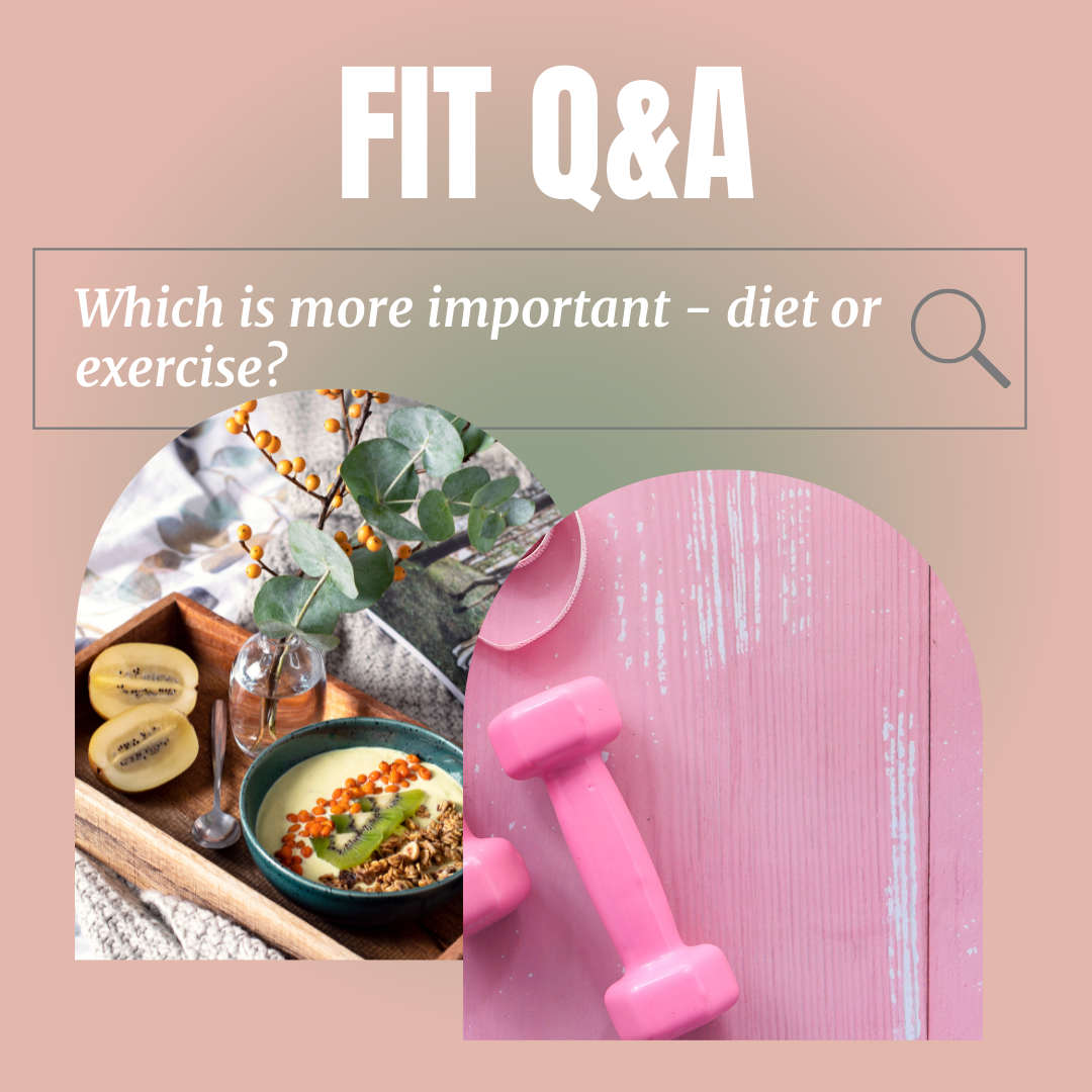 If you want to start a healthy lifestyle, which one is more important: diet or exercise? Both, but which one is more important at the start?