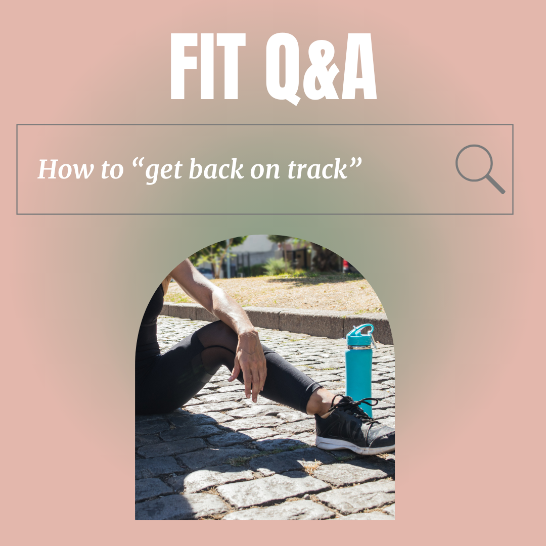 In today’s episode we talk about how to “get back on track” after you have taken a break from health and fitness.